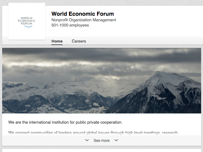 World Economic Forum on LinkedIn