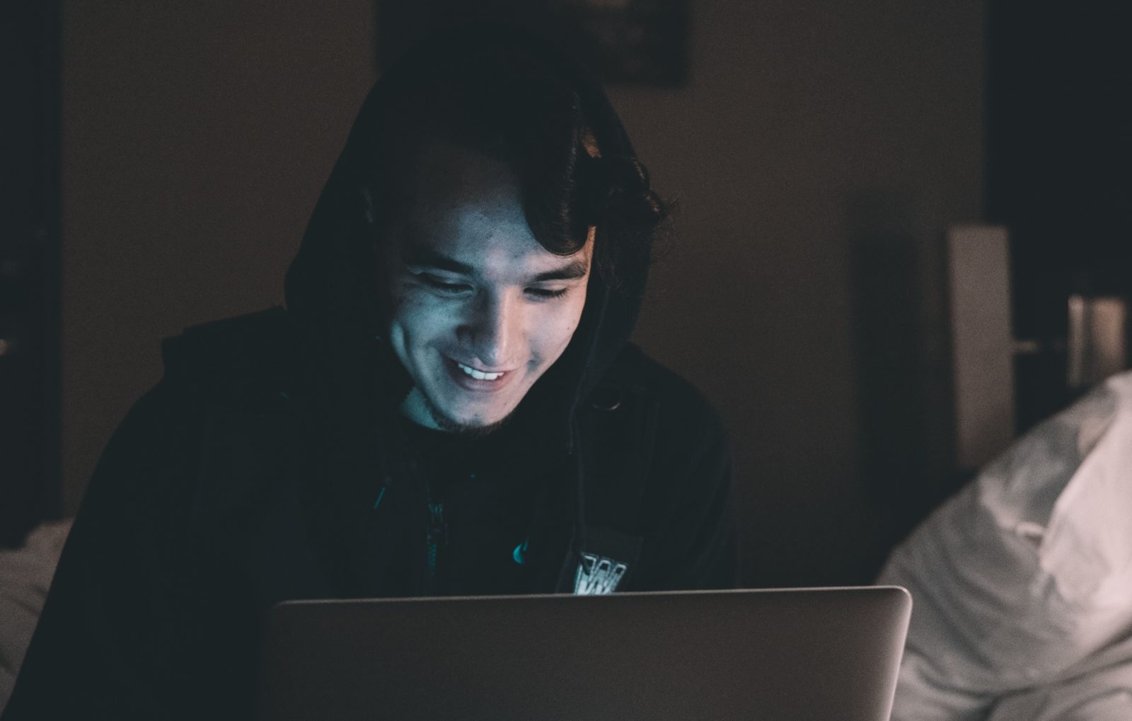 Young man on laptop