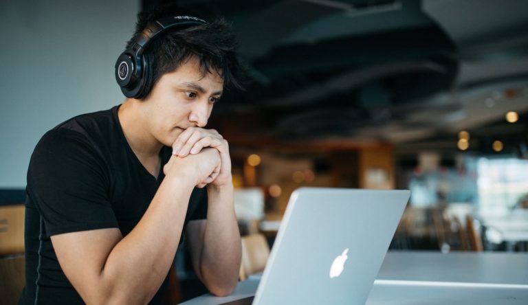 Man at laptop