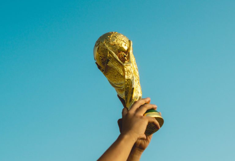 The World Cup trophy