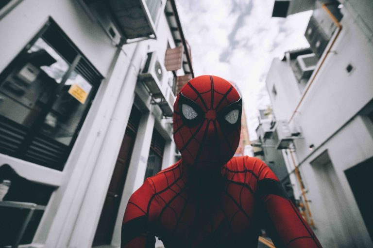 Superhero in the city