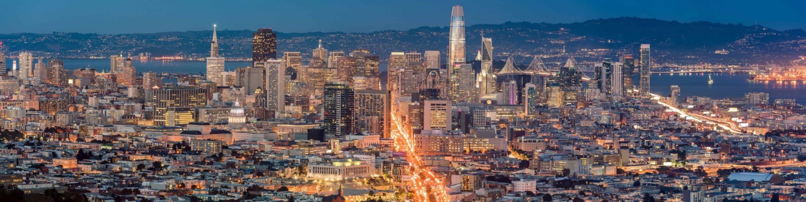Salesforce Tower rises above the San Francisco skyline in this image taken by an aerial drone