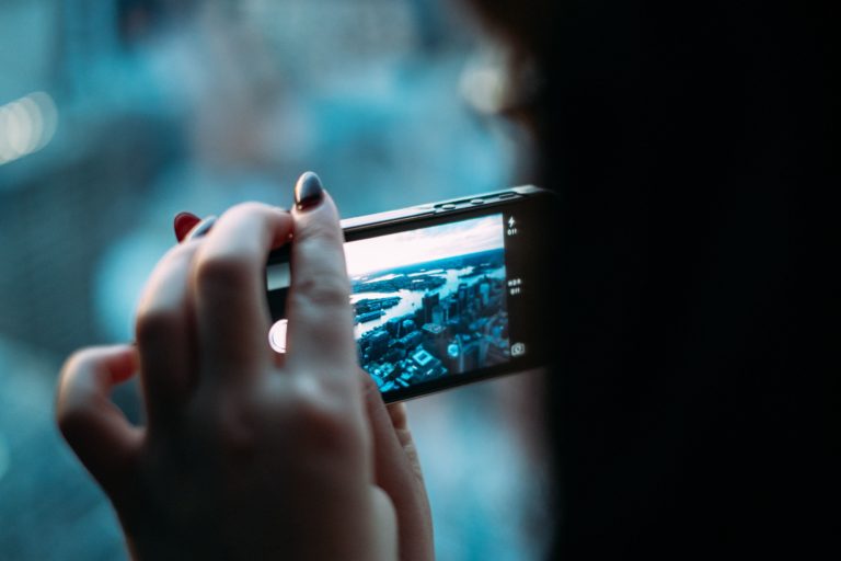 Ar landscape on smartphone