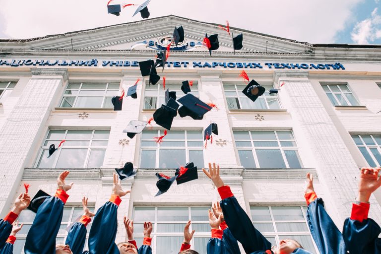 College students graduating