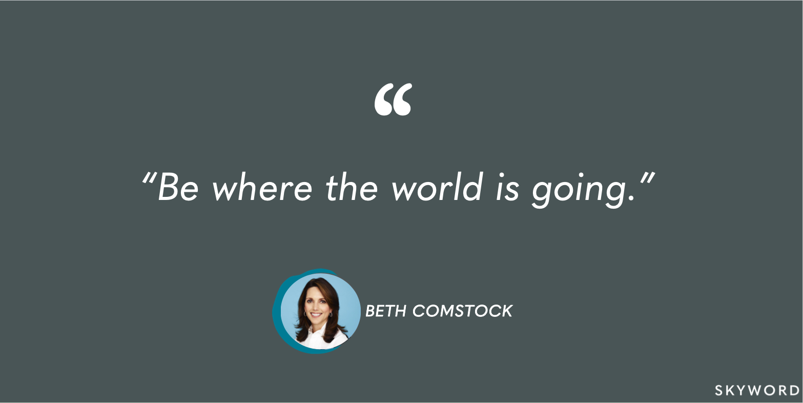 beth comstock innovation quote