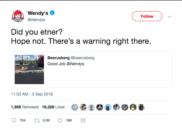 wendys tweet