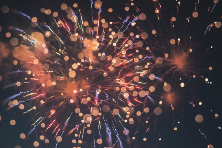 burst of fireworks