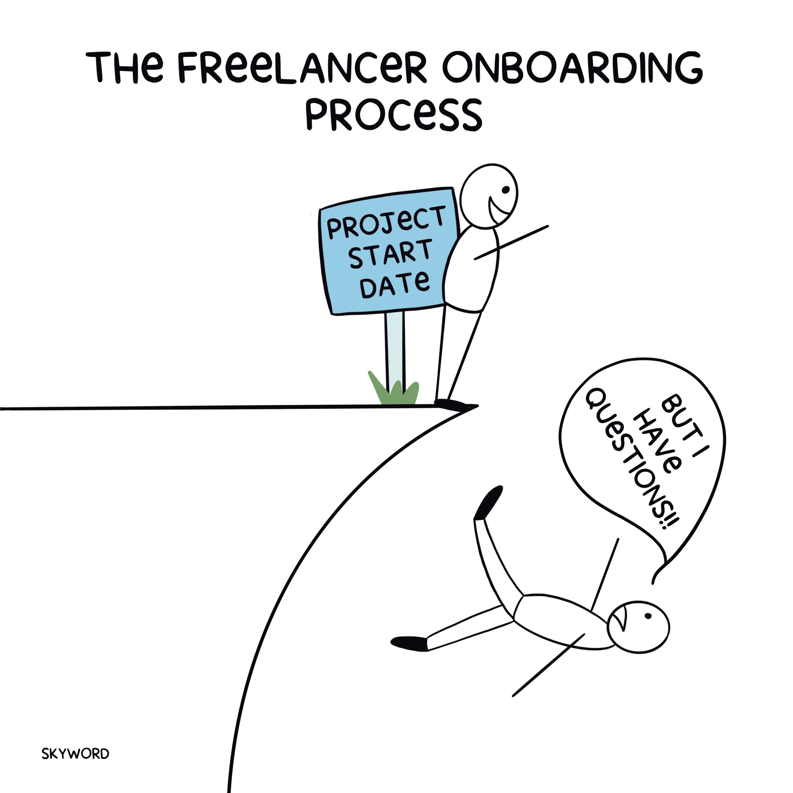 freelancer onboarding involves a learning curve