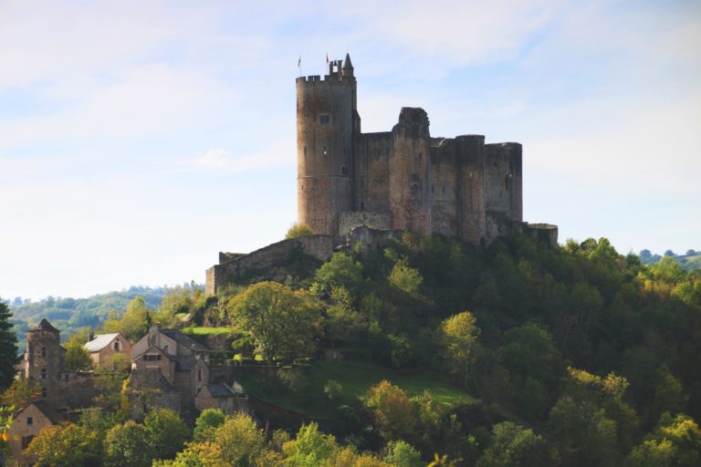 medieval fortress on a hill