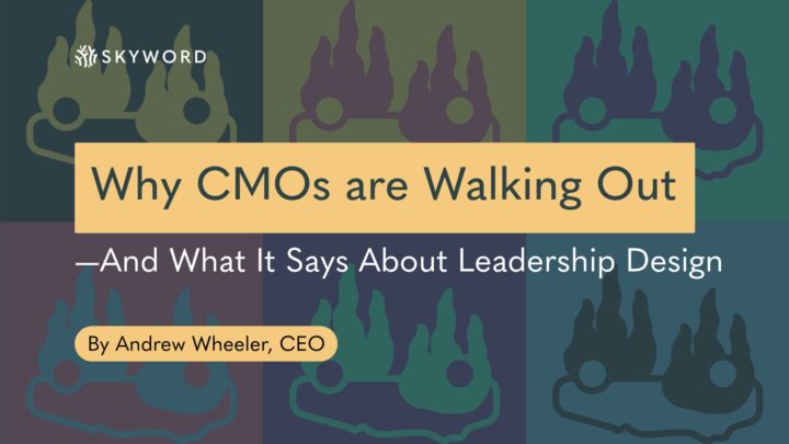 Why CMOs are Walking Out — and What It Says About Leadership Design